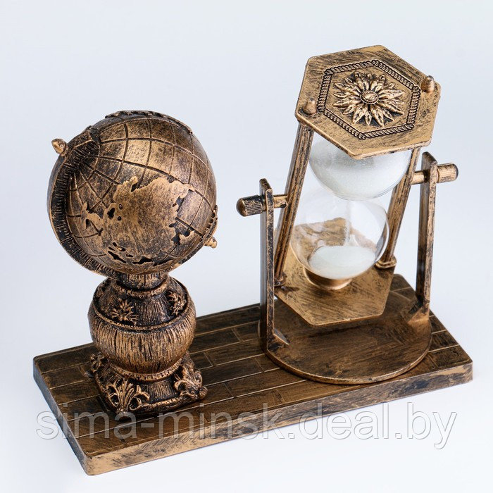 Песочные часы "Глобус", сувенирные, 15.5 х 7 х 12.5 см - фото 6 - id-p218204819