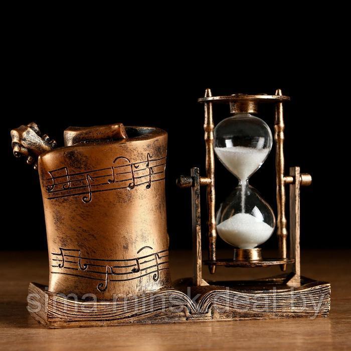 Песочные часы "Скрипка", сувенирные, с карандашницей, 17 х 8 х 13 см - фото 2 - id-p218204821