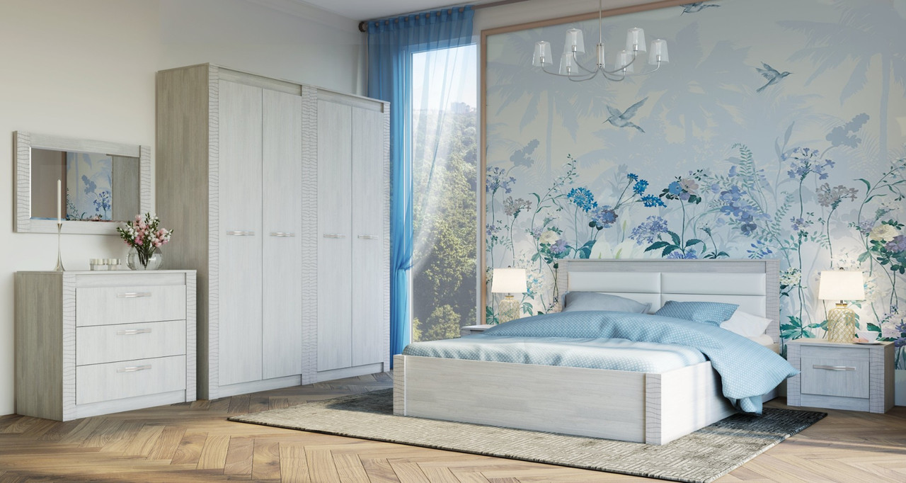 Спальня Монако - Комплект 2 - Ясень белый (BTS) - фото 1 - id-p218204920