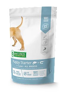 Сухой корм Nature's Protection Puppy Starter Salmon with kril для щенков всех пород 2 кг.
