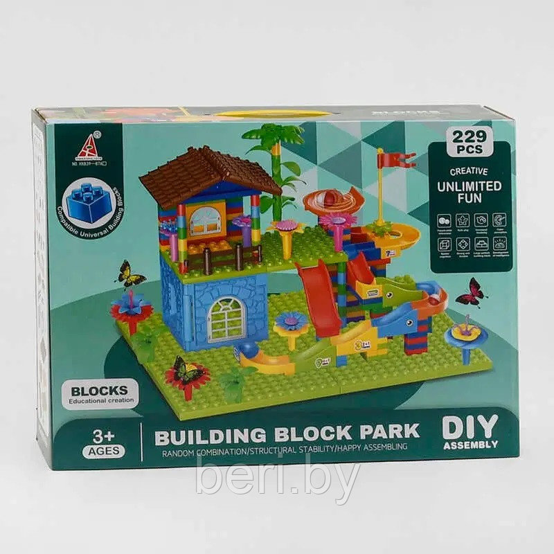 HX899-109A Конструктор Детская площадка, крупные детали, 229 деталей, аналог Lego Duplo - фото 2 - id-p218206299