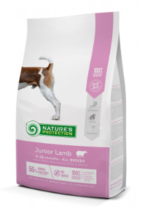 Сухой корм для собак Nature's Protection Junior Lamb для щенков(2-18мес) всех пород с ягненком 7.5кг, (Литва) - фото 1 - id-p218206375