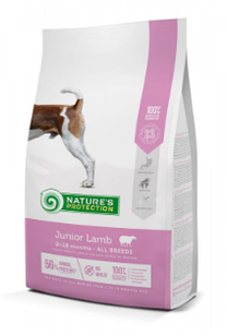 Сухой корм Nature's Protection Junior Lamb для щенков всех пород 500 гр.