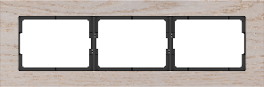 Рамка 3-местная из белого дуба