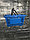 Корзина покупательская 20л синяя с двумя ручками черного цвета, стоимость с НДС, фото 2