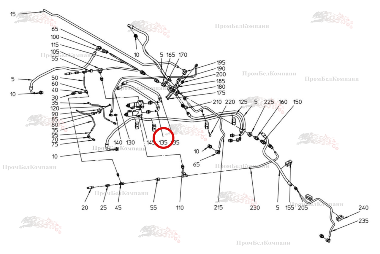 Гидромотор Sauer Danfoss OMP50 Д.25 B92.04623 для свеклоуборочного комбайна Grimme Rexor 620/630 - фото 1 - id-p218219852