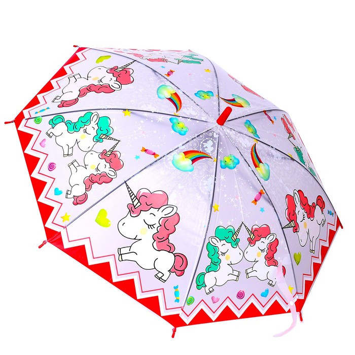 Зонт детский «Единороги», со свистком - фото 1 - id-p218219743