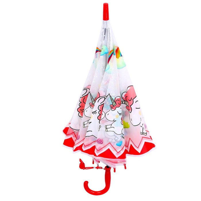 Зонт детский «Единороги», со свистком - фото 3 - id-p218219743
