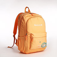 Рюкзак 30*13*43 см, 2 отд на молнии, 3 н/кармана, оранжевый