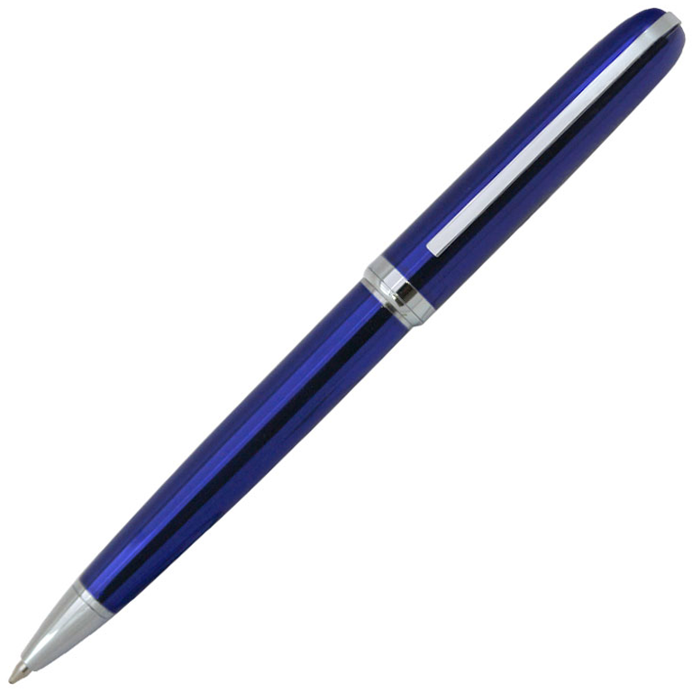 Ручка шариковая КОНСУЛ, металл, синий/серебро - фото 2 - id-p218221381