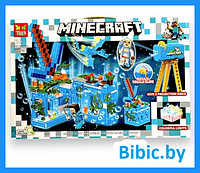 Детский конструктор Minecraft Нападение на крепость Майнкрафт GT-110 серия my world аналог лего lego LED