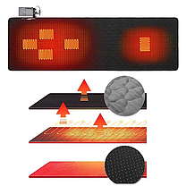 Коврик с электроподогревом / Грелка для спального мешка / Электрический матрас USB, фото 2