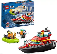 Конструктор LEGO City 60373, Пожарная лодка