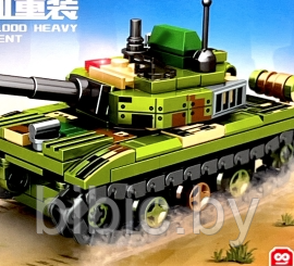 Детский конструктор Военный танк 1302, серия военная техника аналог лего lego Тяжелый танк 211 деталей - фото 3 - id-p218222405