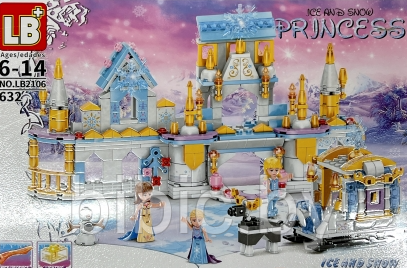Детский конструктор для девочек Холодное сердце ледяной замок Эльзы frozen LB2106, аналог лего lego - фото 2 - id-p218222630