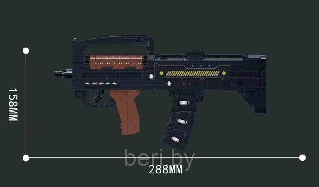 918002 Конструктор Штурмовая винтовка DTS-14, 544 детали, аналог Лего - фото 5 - id-p218223660