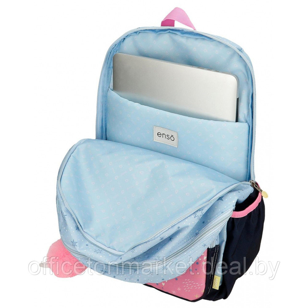 Рюкзак школьный Enso "Dreams come true", L, голубой, розовый - фото 3 - id-p218080010