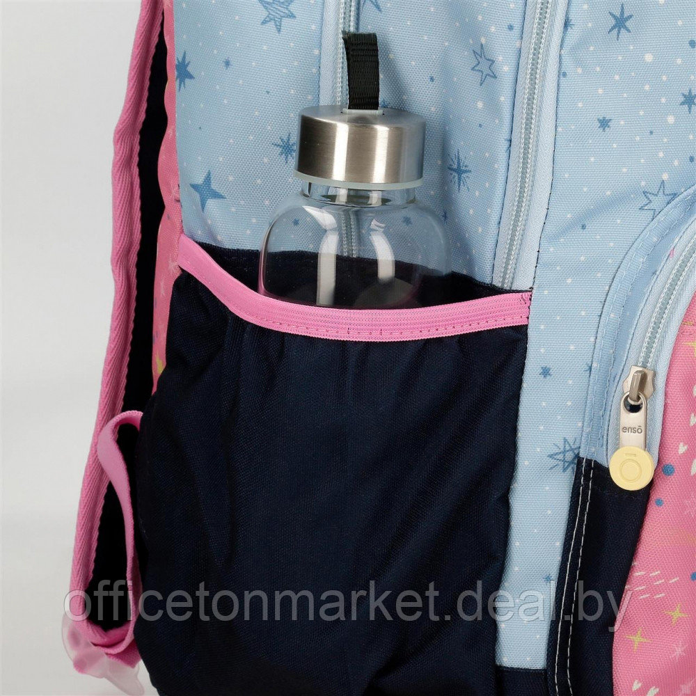 Рюкзак школьный Enso "Dreams come true", L, голубой, розовый - фото 6 - id-p218080010