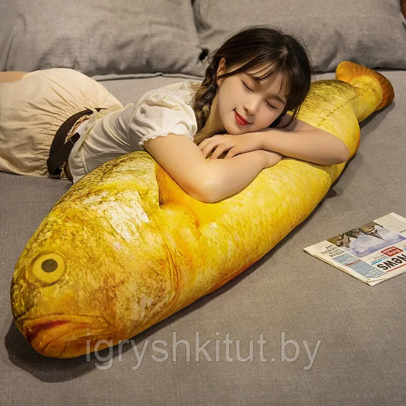 Мягкая игрушка подушка рыба, 60 см - фото 3 - id-p218223677