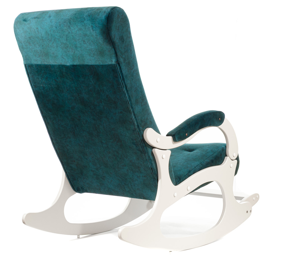 Кресло-качалка Бастион-4-2 арт.Goya teal Белые ноги - фото 4 - id-p218223789