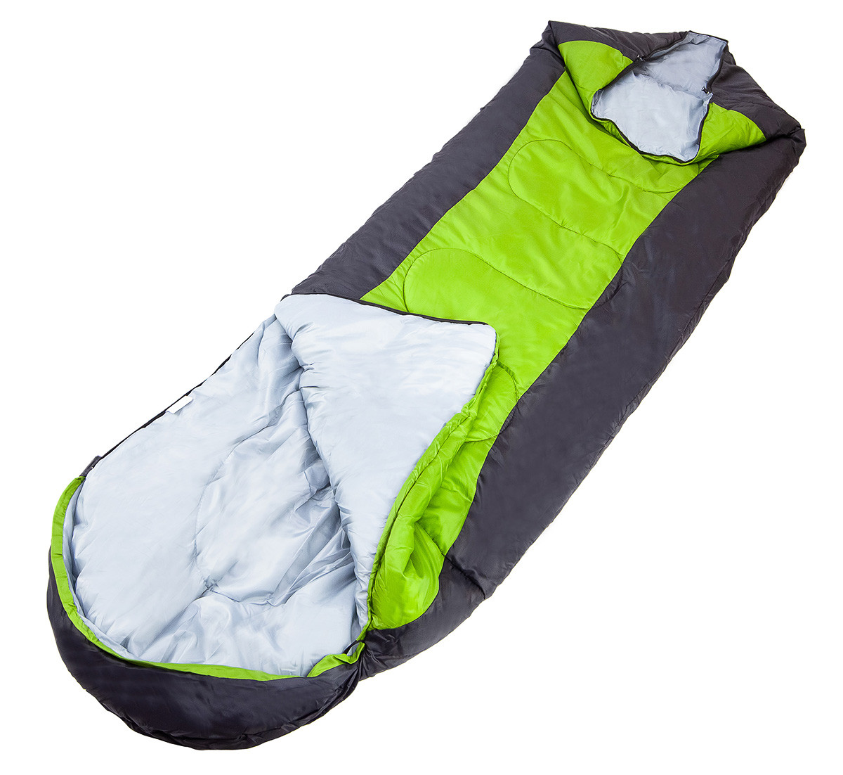 Спальный мешок ACAMPER HYGGE 2*200г/м2 (black-green) - фото 4 - id-p218223811