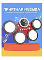 Барабанная установка WiMi, музыкальная игрушка с 5 скоростями ритма, детский игровой набор, фото 5