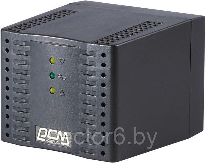 Стабилизатор напряжения Powercom TCA-1200 (черный) - фото 1 - id-p218227052