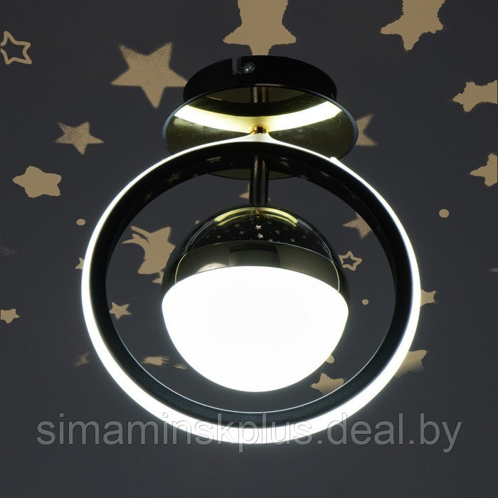 Светильник "Альциона" LED 37Вт 3000-6000К черно-золотой 20х20х22 см - фото 4 - id-p218230356