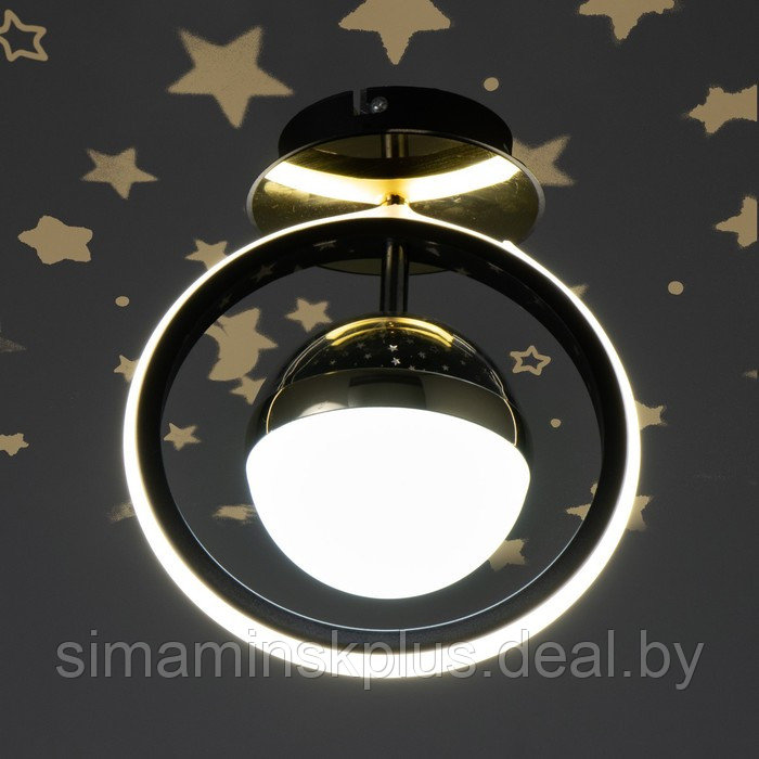 Светильник "Альциона" LED 37Вт 3000-6000К черно-золотой 20х20х22 см - фото 5 - id-p218230356