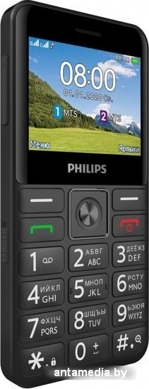 Мобильный телефон Philips Xenium E207 (черный) - фото 4 - id-p218237533