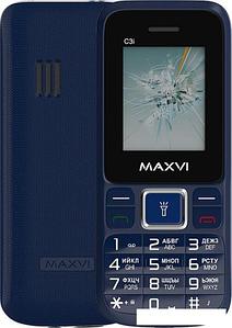 Мобильный телефон Maxvi C3i (маренго)