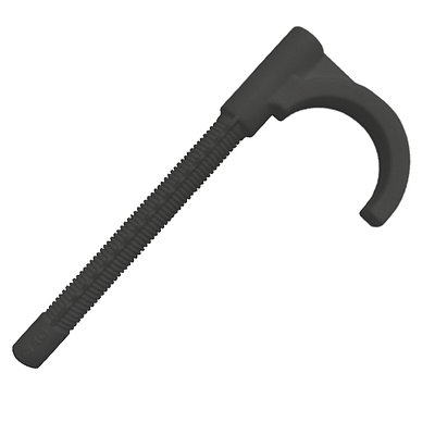 Крюк пластмассовый чёрный для крепления труб теплого пола 12-20/12-26, L 100 мм KAN-therm