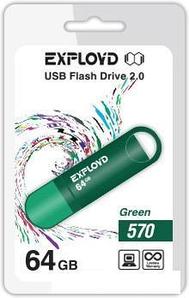 USB Flash Exployd 570 64GB (зеленый) [EX-64GB-570-Green]