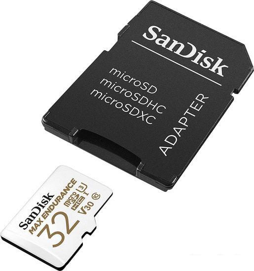 Карта памяти SanDisk microSDHC SDSQQVR-032G-GN6IA 32GB (с адаптером) - фото 2 - id-p216971796