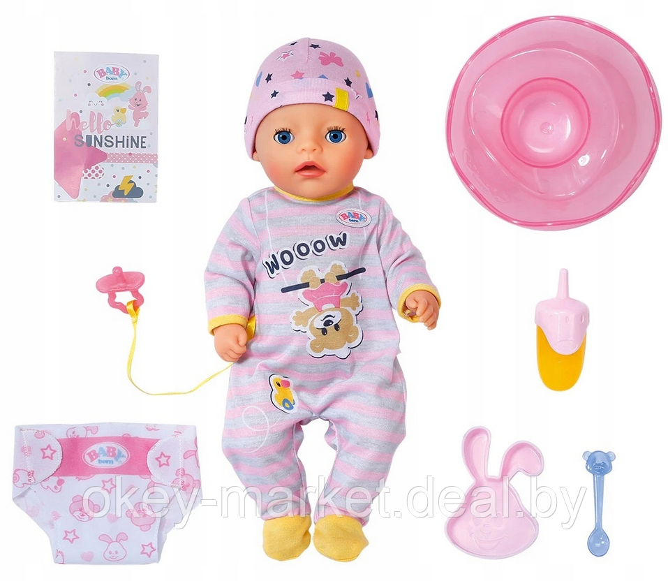 Интерактивная кукла Baby Born Little Girl 36 см - фото 2 - id-p176292674