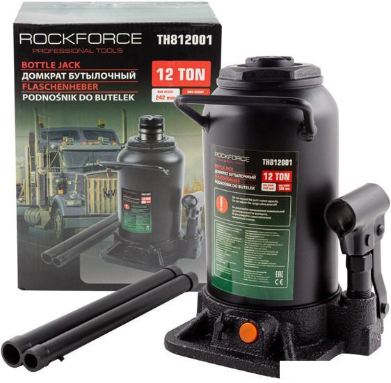 Бутылочный домкрат RockForce RF-TH812001(DS) 12т