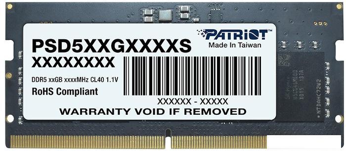Оперативная память Patriot Signature Line 16ГБ DDR5 5600 МГц PSD516G560081S