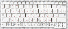Клавиатура для ноутбука Samsung NF110, белая, RU