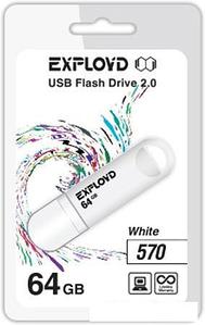 USB Flash Exployd 570 64GB (белый) [EX-64GB-570-White]