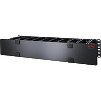 Горизонтальный кабельный органайзер APC. Horizontal Cable Manager, 2U x 6" Deep with Cable Tie-off bottom