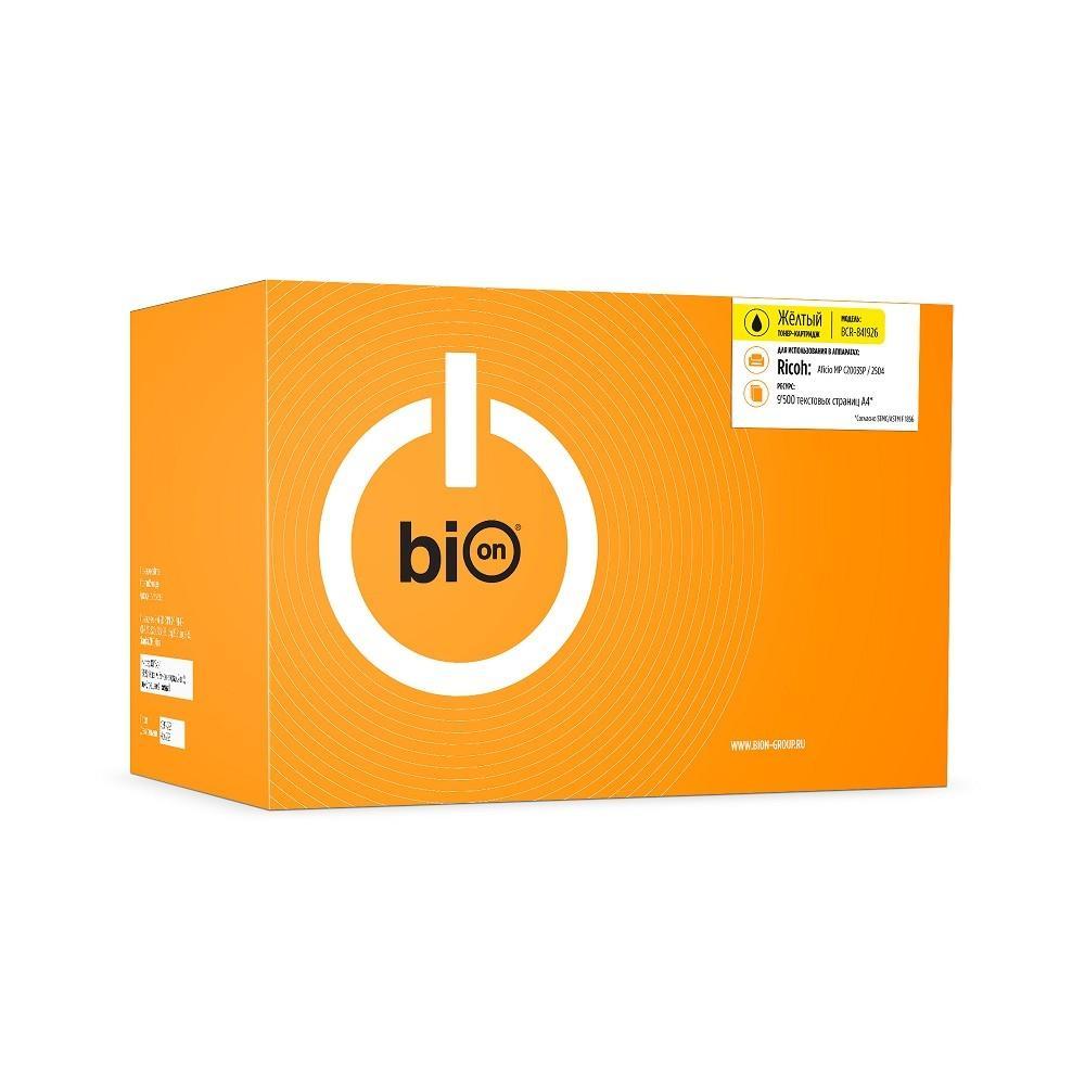 Bion 841926 Тонер-картридж для Ricoh Aficio MP C2003SP /2504 (9'500 стр.) Желтый - фото 1 - id-p214275734