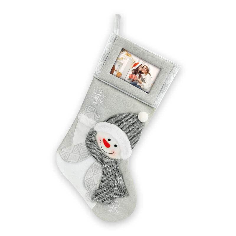 42238 Фоторамка ZEP TT47 Christmas Socks 10x15 (h 47) носок на рождество, новый год, серебристый - фото 1 - id-p218244837
