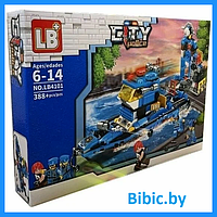 Детский конструктор City police LB4101 Полицейский катер, серия сити полицейская служба аналог лего lego