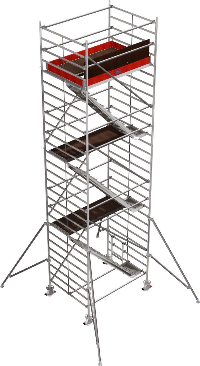 Вышка-тура алюминиевая KRAUSE  STABILO серия 5500 с трапом РВ 8,5 м (769022)