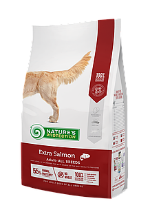 Сухой корм Nature's Protection Extra Salmon  для собак всех пород с чувствительным пищеварением 2кг.