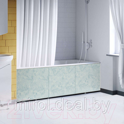 Экран для ванны Comfort Alumin Group Плитка голубая 150 - фото 2 - id-p218252258