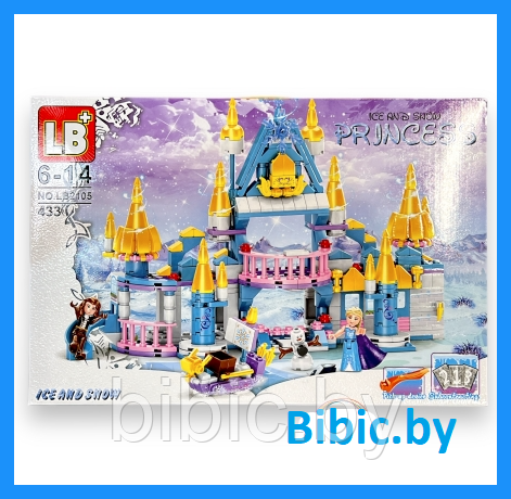 Детский конструктор для девочек Холодное сердце ледяной замок Эльзы frozen LB2105, аналог лего lego 433 детали - фото 1 - id-p218258091