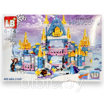 Детский конструктор для девочек Холодное сердце ледяной замок Эльзы frozen LB2105, аналог лего lego 433 детали - фото 3 - id-p218258091