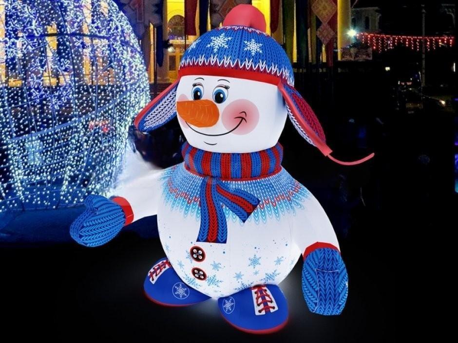 Надувная фигура Снеговик стандарт 2.0 - фото 1 - id-p218219516