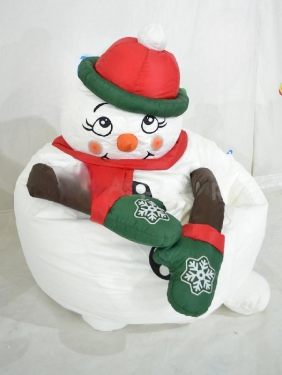 Новогоднее кресло-мешок «Снеговик» - фото 1 - id-p218219513